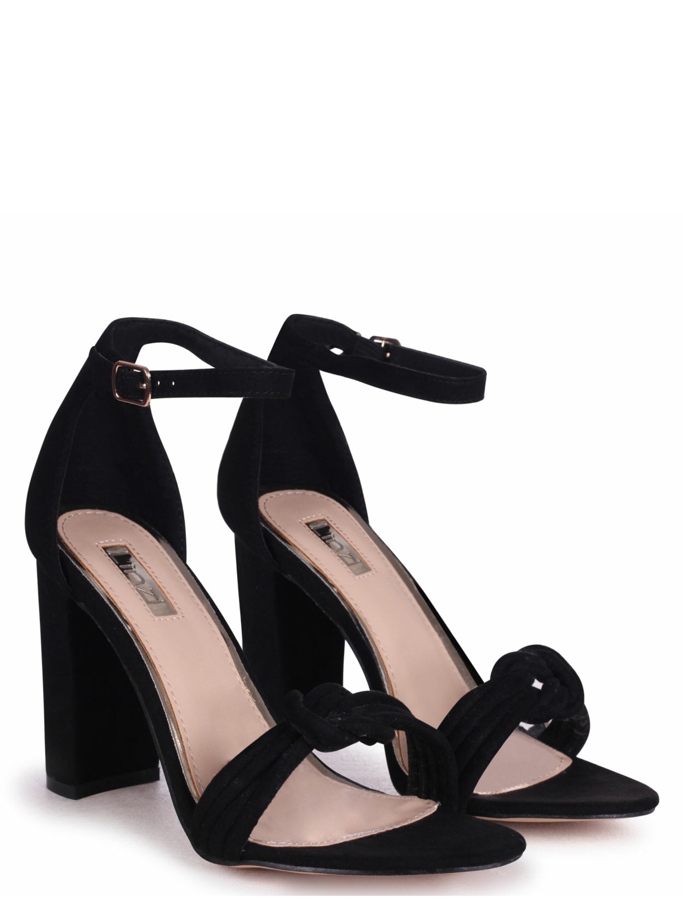 Kallisté - Black suede sandal 12 cm heel.